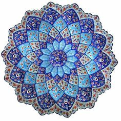 خرید بشقاب مینا کاری مسی + قیمت فروش استثنایی